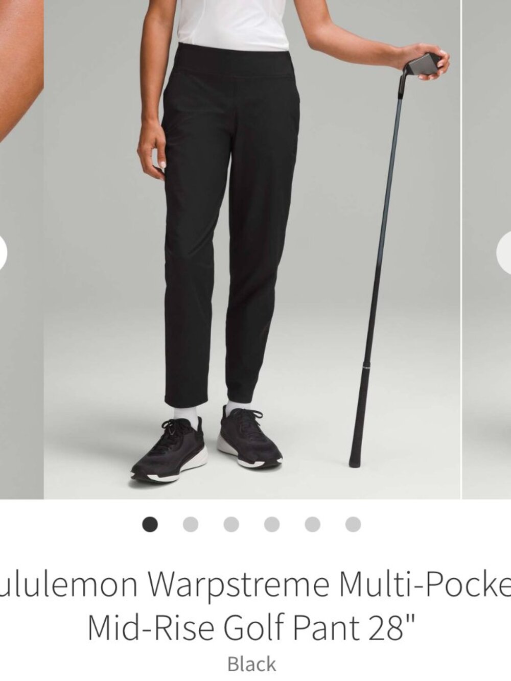 Lululemon Warpstreme Multi-Pocket Mid-Rise Golf Pant Size 8 Black $138 - Picture 3 of 6